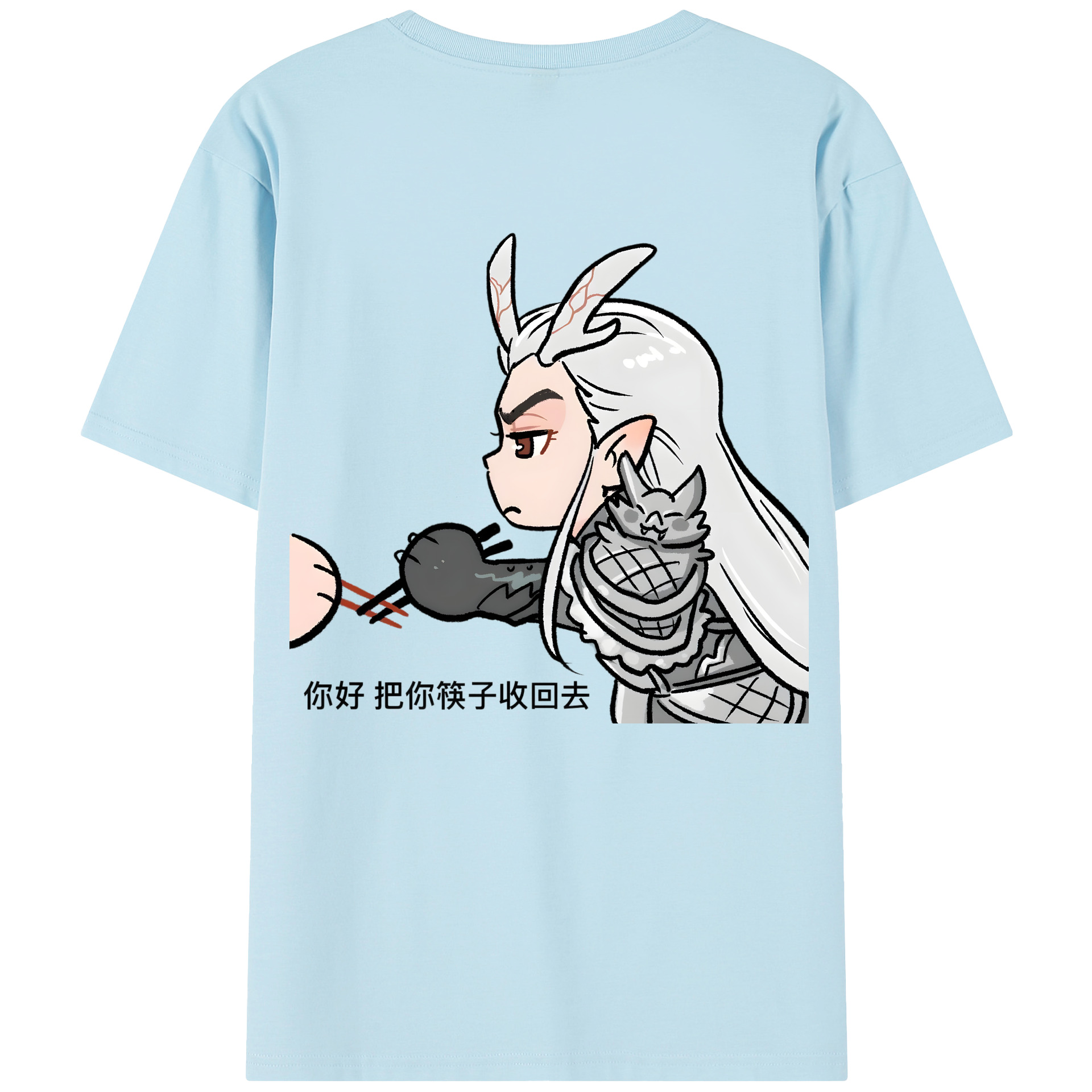 Ne Zha 2 ナタ 魔童の大暴れ 綿100％半袖Tシャツ（背面プリント）